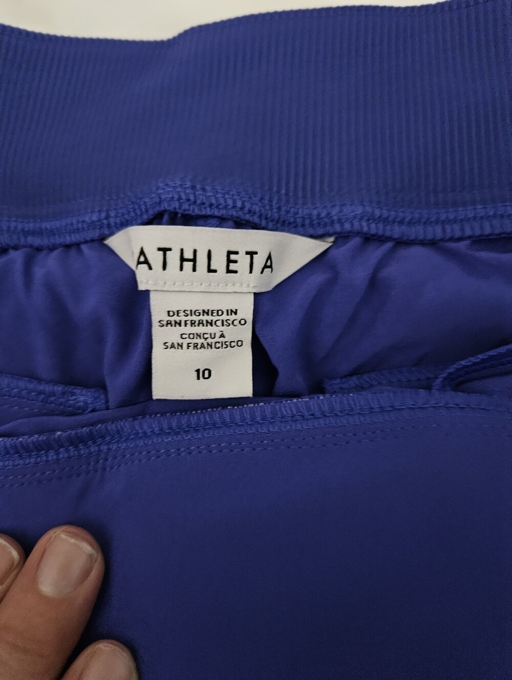 Athleta Cobalt Blue Performance Leggings BROOKLYN ANKLE PANT Size 10 NWT